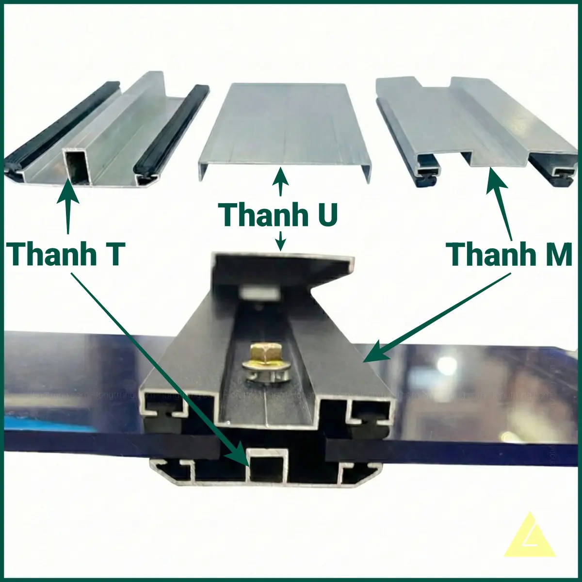 Phụ kiện tấm polycarbonate bằng nhôm