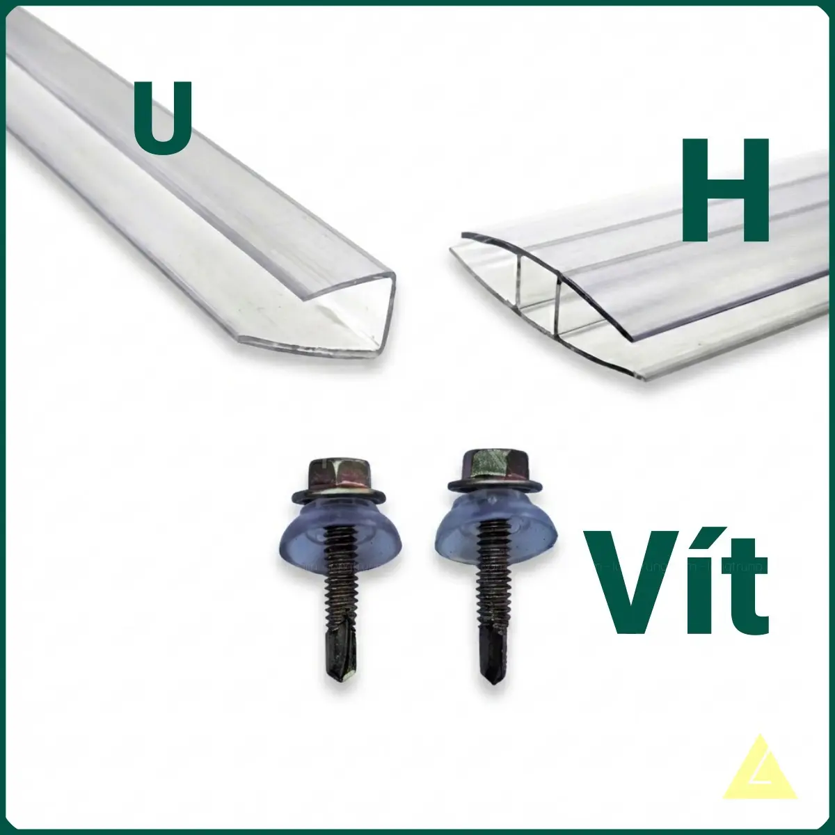 Phụ kiện tấm polycarbonate bằng nhựa