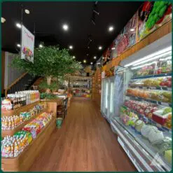 sàn nhựa hèm khóa 5mm lát sàn siêu thị tại tphcm