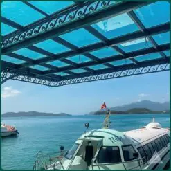 tấm nhựa poly xanh ngọc làm tấm lợp chống ăn mòn tại biển đảo