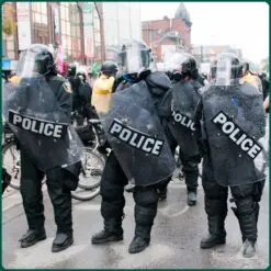 tấm polycarbonate đặc làm khiên cảnh sát