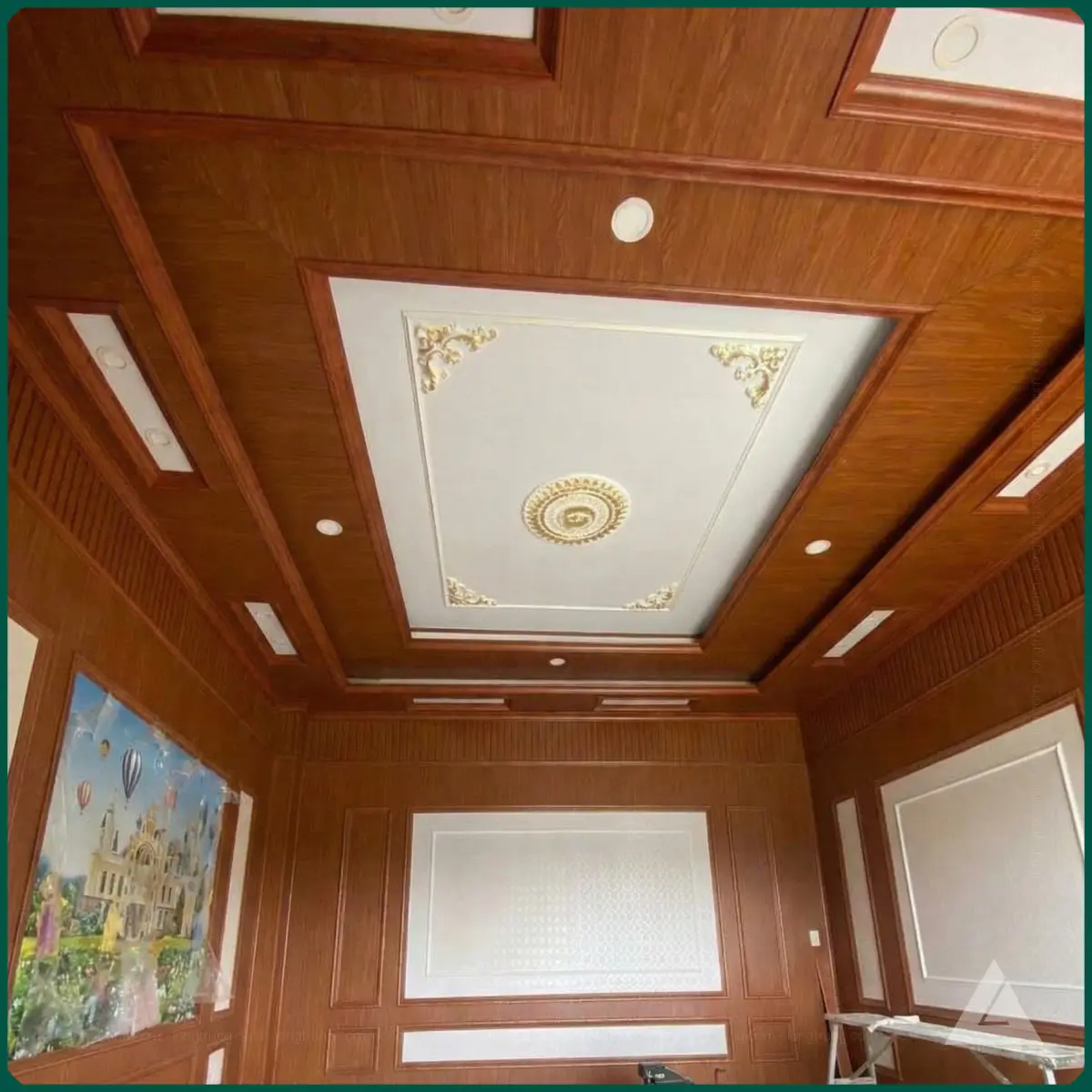 trần nhựa nano vân gỗ