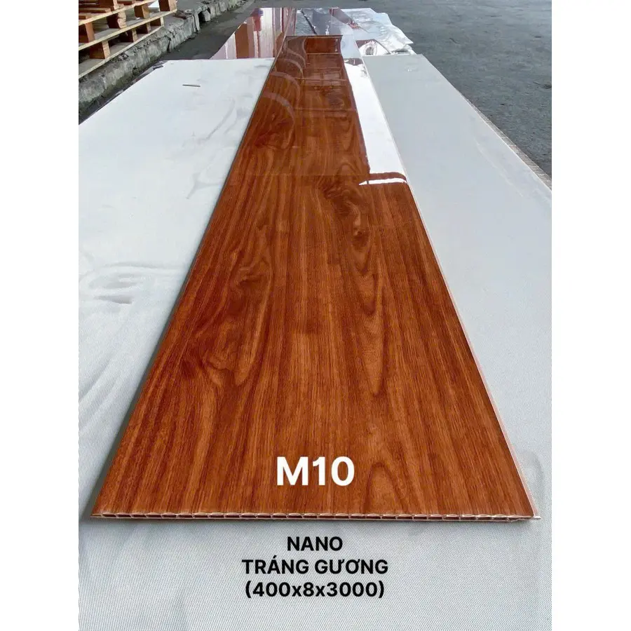 Mẫu tấm nhựa nano bóng vân gỗ M10