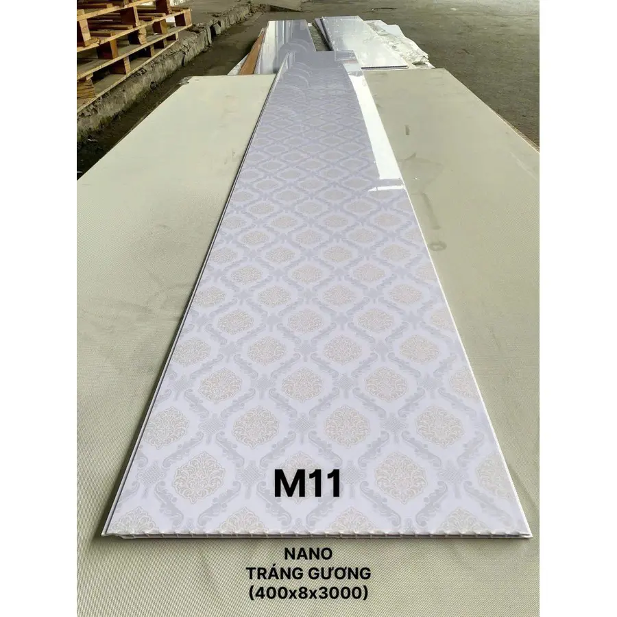 Mẫu tấm nhựa nano bóng vân giấy dán tường M11