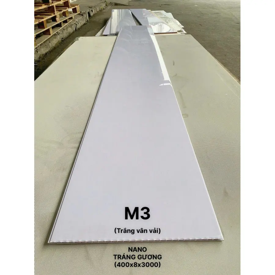 Mẫu tấm nhựa nano bóng vân giấy dán tường M3