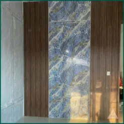 Lam sóng giả gỗ làm vách ngăn