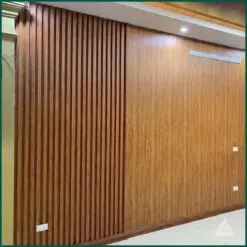 Lam sóng ốp tường giả gỗ